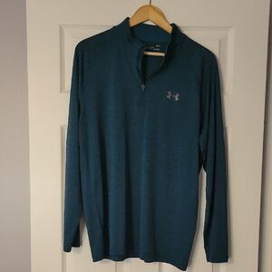 Men's Under Armour Teal Quarter-Zip Pullover